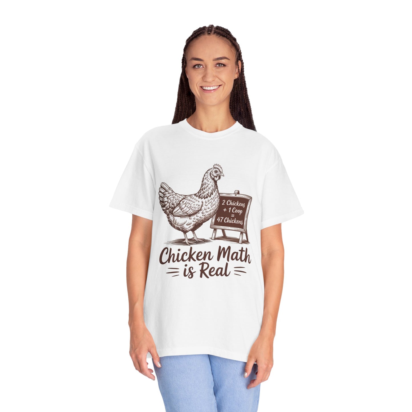 Chicken Math Tee — 'Chicken Math Is Real Math' Homesteader Shirt