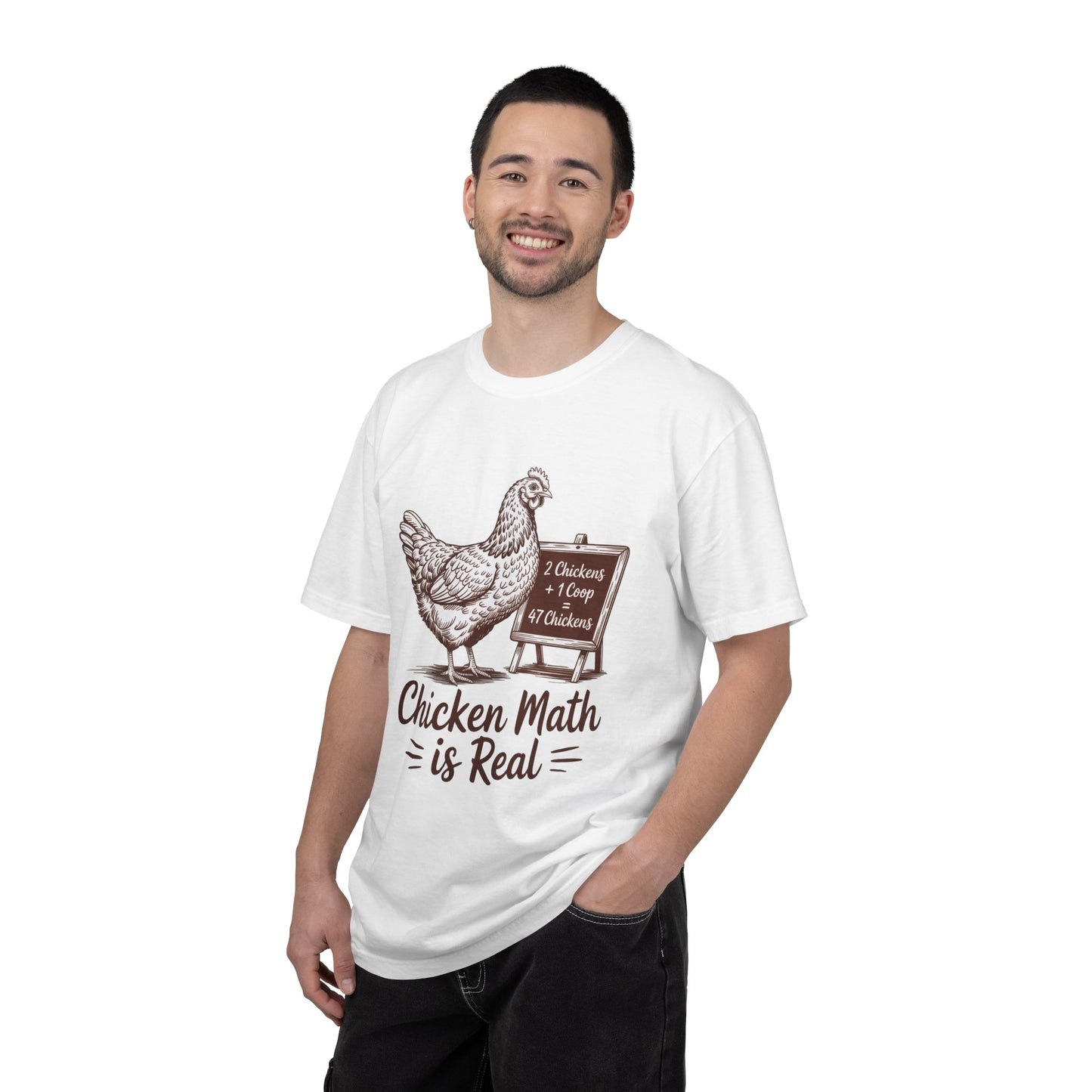 Chicken Math Tee — 'Chicken Math Is Real Math' Homesteader Shirt
