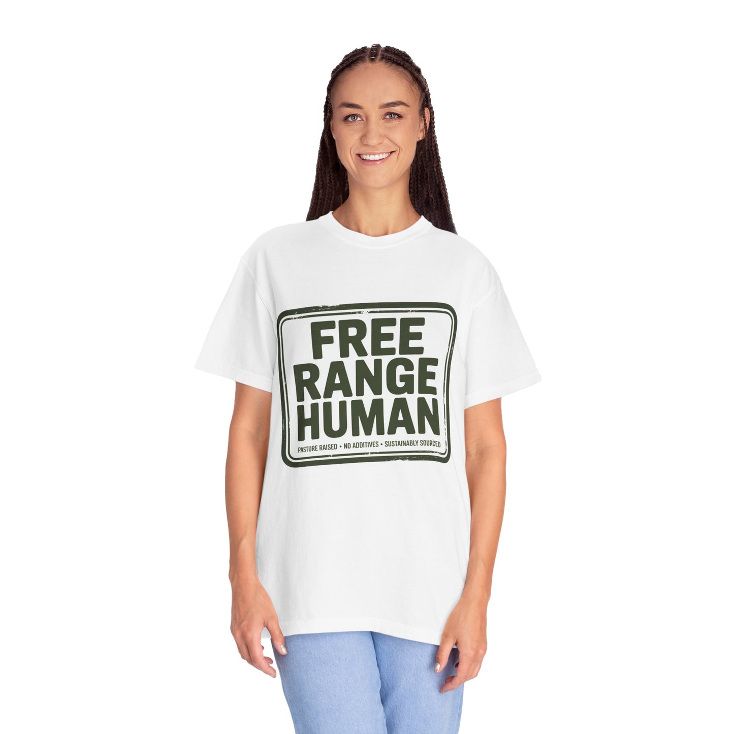 Free Range Human Graphic T-Shirt — "Free Range Human" Tee