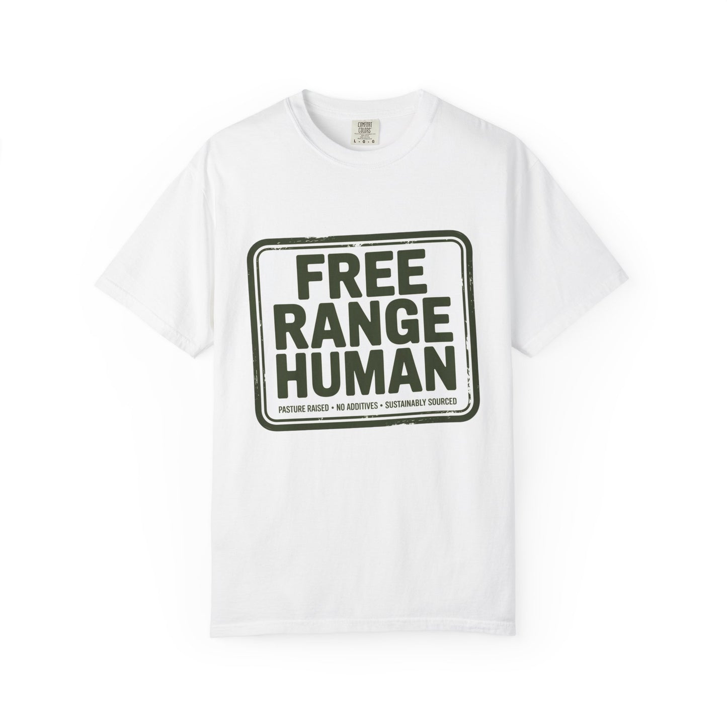 Free Range Human Graphic T-Shirt — "Free Range Human" Tee